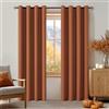 MIULEE Tende Oscuranti per Interni 2 Pezzi 140x200 CM, Tenda Termica Isolante Freddo e Caldo Interni Finestra Camera da Letto Soggiorno con Anelli, Morbido Tenda Oscurante da Interno, Caramello