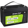 Green Cell LFPGC12V100AH batteria UPS Litio Ferro Fosfato (LiFePo4) 12,8 V 100 Ah [LFPGC12V100AH]