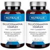 NUTRALIE Glucosamina Condroitina MSM, Collagene con Acido Ialuronico, Boswellia, Selenio e Zinco - Glucosamina Complex 120 compresse Nutralie (Confezione da 2)