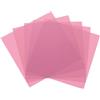 QUARKZMAN 5 Pezzi Fogli Di Plastica Colorati 2 X 2 Per DIY Crafts Rosa | Pellicola Trasparente Ambra Gel Di Correzione Colore Filtro Luce Impermeabile, LED Lighting Foto