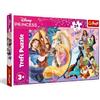 Trefl - Disney Princesses, Smile of Friendship - 24 Maxi Puzzle - 24 pezzi grandi, intrattenimento creativo, per bambini dai 3 anni in su