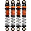 INJORA Ammortizzatori 45 mm Alluminio Filettato Assorbitore Olio Ammortizzatore per FMS FCX24 FCX18 1/24 RC Crawler Upgrade, Oro