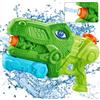 ZLPBAO Pistola ad acqua per bambini, a forma di dinosauro, pistola a spruzzo per bambini, 10-11 m, serbatoio dell'acqua da 650 ml, facile da riempire, giocattolo da spiaggia per bambini e adulti