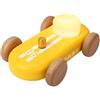 ACMHNC Luce Notturna per Bambini Auto da Corsa in Legno, 7 Colori, Batteria 1000mAh 30 Ore Autonomia, 3000K, Senza BPA, Ricarica USB, Regalo per Compleanno Natale Ragazzi Ragazza, Giallo
