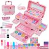 Mrabbitoo Set di Trucchi per Bambini e Bambine - 57 Pezzi Rosa Anallergici Set Trucchi Bambina Lavabile Valigetta Trucchi Ragazze,Giocattoli, Natale,Regalo di Compleanno per Ragazze 4, 5, 6, 7, 8, 9, 10 Anni