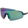 Alpina Turbo Q-Lite Midnight-Grey Matt/Green Mirror/Pink | Occhiali da Sole Graduati o Non Graduati | Prova Online | Plastica | Mascherina | Nero | Adrialenti
