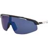 Alpina Turbo Pro Q Black-White Matt/Blue Mirror | Occhiali da Sole Graduati o Non Graduati | Plastica | Mascherina | Nero | Adrialenti