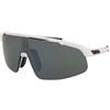 Alpina Turbo Pro S Q-Lite White Gloss/Silver Mirror | Occhiali da Sole Graduati o Non Graduati | Unisex | Plastica | Mascherina | Bianco | Adrialenti