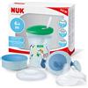 NUK 3-in-1 Set per imparare a bere con tazza Trainer bicchiere antigoccia (6+ mesi), Magic Cup 360° Tazza (8+ mesi) e Action Cup Tazza per Bambini (12+ mesi) | 230 ml | Senza BPA | verde