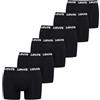 Levi's 8719965009202 - Boxer da Uomo, con Logo Repeat, Taglia L, Confezione da 6 Pezzi