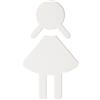 Hewi Universal targhetta bagno, donne, 801.91.020 98, Universal bianco segnale [Accessori Bagno > Targhette Bagno]