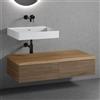 neoro n50 sistema mobili La: 120 cm con 2 estraibili, lavabo senza fori rubinetteria bianco opaco,, BN0133WM+2#BN0411WL+BN0404W1, n50 [Mobili da Bagno > Mobili con Lavabo Integrato]