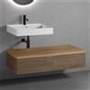 neoro n50 sistema mobili La: 120 cm con 2 estraibili, lavabo con 1 foro rubinetteria bianco opaco,, BN0137WM+2#BN0411WL+BN0404W1, n50 [Mobili da Bagno > Mobili con Lavabo Integrato]