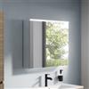 evineo ineo5 evo armadietto a specchio con illuminazione del lavabo La: 80 A: 70 P: 16 cm, 2 ante, BEA091MI+BEA095DE, ineo5 evo [Armadietti a Specchio > Armadietti a Specchio]