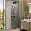 hansgrohe Activera Q colonna doccia con termostatico, 28749670, Activera Q nero opaco [Rubinetteria Bagno > Colonne Doccia]