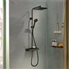 hansgrohe Activera Q colonna doccia con termostatico, 28649670, Activera Q nero opaco [Rubinetteria Bagno > Colonne Doccia]