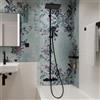 hansgrohe Activera Q colonna doccia con bocca di erogazione vasca, termostatico, 28753670, Activera Q nero opaco [Rubinetteria Bagno > Colonne Doccia]