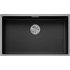 BLANCO CLARON 700-IF Dark Steel | Lavello in acciaio inox | Tipo di montaggio: montaggio superiore & a filo | per sottolavelli larghi 80 cm | Resistente ai graffi | Grande volume di bacino