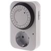 Zenitech Programmatore meccanico giornaliero (con sicurezza per bambini) con interruttore - bianco - Zenitech