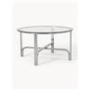 Westwing Collection Tavolo rotondo con piano in vetro Neil, varie misure