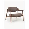 Westwing Collection Poltrona lounge in legno di quercia Rae