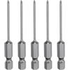 QUARKZMAN 5Pz #0 Punte Cacciavite Phillips PH0 1/4 Gambo Esagonale 2.56 (65mm) Lungo Acciaio S2 Magnetiche Inserti per Avvitatore per Cacciavite Elettrico Punte Trapano 0.079 (2mm) Asta