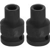QUARKZMAN 2Pz 1/2 Drive X 8mm Bussola Impatto Bassa 12 Punti Metrica CR-V Acciaio Dado Albero Trasmissione Bussola Impatto Ribaltabile Per Riparazione Bulloni Dadi Auto Casa