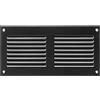 Steinberg14 Griglia di Ventilazione Rettangolare 200x100 mm - Griglie di Aerazione in Metallo Antracite - Serranda di Scarico dell'aria con Zanzariera - Copri Bocchetta Interna a Parete e a Soffitto