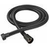 Xcel Home Tubo flessibile per doccia in acciaio inox, 1,2 m, colore: nero | Finitura nera moderna, elegante e durevole per bagni moderni