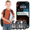 lulaven Otag - Tracker GPS per bambini, 4 pezzi, funziona con Apple Find My (solo iOS), impermeabile IP67, protezione della privacy, modalità smarrimento, tracker Bluetooth per bambini, anziani, animali