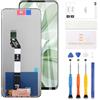 LADYSON Schermo TFT LCD per Motorola Moto G15 XT2521-3 Schermo di ricambio per Motorola Moto G15 Power XT2521-5 Display LCD Digitizer Touch Screen Kit di montaggio completo con telaio (nero)