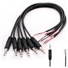 RUNCCI-YUN 6pcs connettore jack 3.5mm,connettori jack 3,5 a saldare,connettore audio jack 3,5mm, jack 3.5mm 3 poli jack stereo per cuffia/microfono，Lunghezza del cavo: 30cm