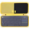 co2CREA Custodia rigida per tastiera Touch TV Logitech K400 Plus, solo custodia(solo scatola,Case Only)
