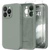 SuydanBox Custodia magnetica per iPhone 13 Pro Max,Compatibile con MagSafe,[Protezione Lenti][Protezione per lo schermo] Custodia protettiva antiurto in silicone per iPhone 13 Pro Max, Grigio-Verde