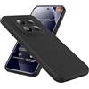 WFTE Cover per Xiaomi Redmi Note 15 Pro Plus 5G Silicone Liquido Custodia Protettiva Protezione Anticaduta, Antiscivolo Cellulare Ultra Sottile Antiurto Morbido Case per Redmi Note 15 Pro+ - Nero