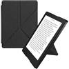 kwmobile Custodia Pieghevole Compatibile con Kobo Aura H2O Edition 2 Cover - Cover Magnetica Pelle PU eReader con Stand - nero