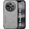 Kepuch Silklike Cover per Oppo Reno 12F 5G - Custodia Case Piastra Metallica Incorporata per Oppo Reno 12F 5G - Grigio