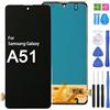 iYAiYO Schermo Incell Display Digitalizzatore Touch Screen Ricambio Compatibile con Samsung A51 Schermo Completo con Strumenti-Nero