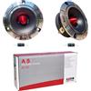 Generico KIT SET PER AUDIO SYSTEM AT33 AT-33 2 tweeter ultra slim, da 100 watt rms e 200 watt max, da 9,7 cm di diametro, 102 db, con ridotta profondità di 4 cm, a coppia + condensatori omaggio