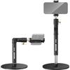 NEEWER MT010 - Supporto per telefono da tavolo da ufficio, compatibile con iPhone Samsung per video e filmati, testa sferica a 360°, braccio pieghevole, base in metallo pesato, MT010