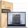 Mr.Shield Pellicola Protettiva per Surface Laptop 6/5 / 4 / Laptop 3 (13.5) Vetro Temperato [9H Durezza] [2 Pezzi] Protezione Schermo Senza Bolle