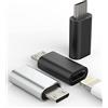 Kefiany Adattatore di ricarica da Lightning a micro USB maschio (3 confezioni), caricatore per iPhone a jack Android, cavo di alimentazione, accessori per Samsung Galaxys5 S6 S7 Active Huawei Google Xiaomi