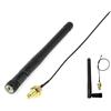 zalati Antenna WiFi M.2, 2 pezzi, 2,4 GHz, 5,8 GHz, 3 dBi, MIMO RP-SMA maschio + 2 cavi NGFF da IPEX4 a RP-SMA da 15 cm per scheda di rete wireless M.2 NGFF Intel, adattatore Wifi per laptop