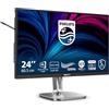 Philips Monitor 24B2U4301 24 pollici 1920x1080, FHD, 120Hz, IPS Panel, 4ms GtG, USB Hub Speakers, Height Adjustment, (HDMI1x 1.4 DP 1x 1.4) Adaptive Sync, Grigio Antracite