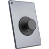 ENCASED Impugnatura pieghevole per Kindle, iPad e tablet - Supporto dito in silicone confortevole per eReader, maniglia adesiva richiudibile compatibile con cover (Nero)