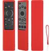 CTRLBETTER Custodia Telecomando in Silicone Compatibile Con Samsung BN59-01358B BN59-01363J BN59-01363B BN59-01311B TV Telecomando Copertura Protettiva Antiurto Con un Cordino(Rosso)