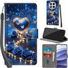 PHINIENLAND Cover per Xiaomi Redmi Note 14 Pro 4G/5G /Note 14 Pro+ 5G Case PU Pelle Custodia [Kickstand] [Chiusura magnetica] [Slot per Schede], Portafoglio Flip Custodia per Xiaomi Poco X7,Aurora,Rosa