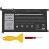 PASUKTER WDX0R Batterie per PC portatili per DELL WDXOR 11.4V 42Wh Compatibile con Dell Inspiron 13 7368 7378 15 5565 5567 5568 5578 17 5765 5767 7368 7378 7560 7570 7579 7569 WDX0R 3CRH3 P69G001 T2JX4