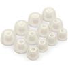 Okuli 12 x Gommini Auricolari in Silicone Ricambio per Jabra Elite 3, 5, 7, 65t, 75t Auricolari Cuffie in Bianco