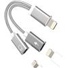 zoyuzan Adattatore Lightning (2 in 1) doppio connettore per cuffie e ricarica per Apple MFI Certified AUX Audio Splitter Charge Headphone Cavo di ricarica per iPad spina per iPhone 14
